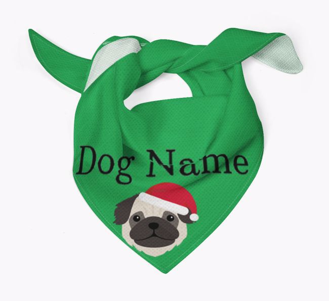 Peeking Christmas Icon : Personalized {breedFullName} Bandana